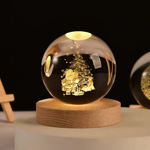 boule de cristal 3D système solaire gravé cadeau décoratif - vue 26 sur 32