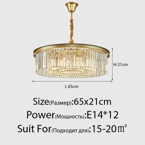 lustre moderne en cristal style nordique vintage pour intérieur élégant - vue 17 sur 21