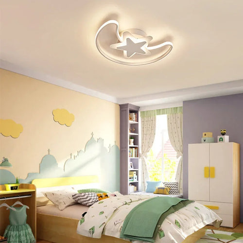 lustre moderne à leds avec motif étoilé pour intérieur - vue 6 sur 10