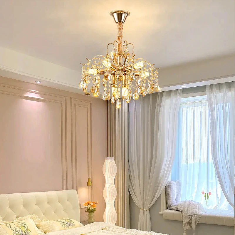 suspension nordique en cristal moderne et chaleureuse - vue 4 sur 10