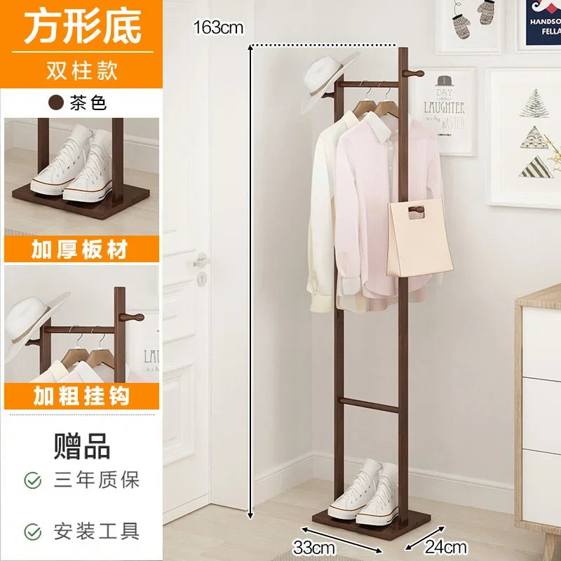 porte-manteau en bambou multifonction pour vêtements modernes - vue 9 sur 15