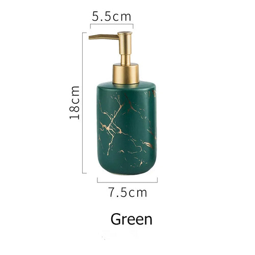 distributeur de savon liquide en céramique pour salle de bain moderne - vue 13 sur 12