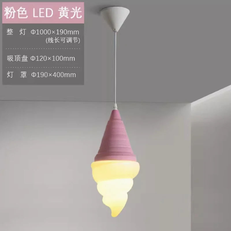suspension créative en forme de crème glacée moderne - vue 12 sur 15