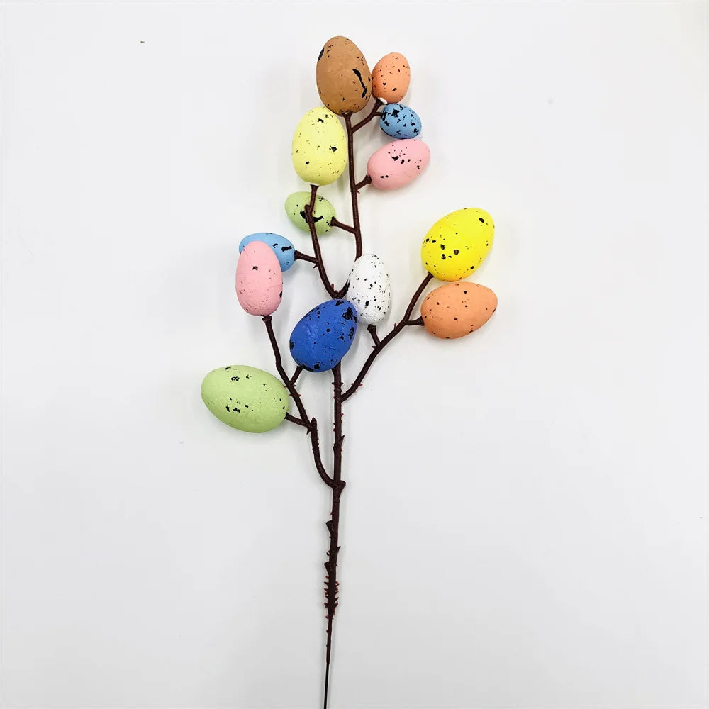 décoration œuf artificiel fleurs mousse pour pâques diy - vue 16 sur 17