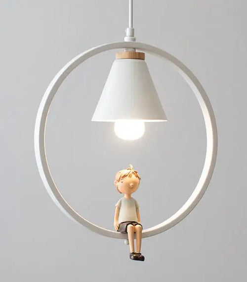 suspension vintage en fer pour éclairage enfants et cafés - vue 10 sur 10