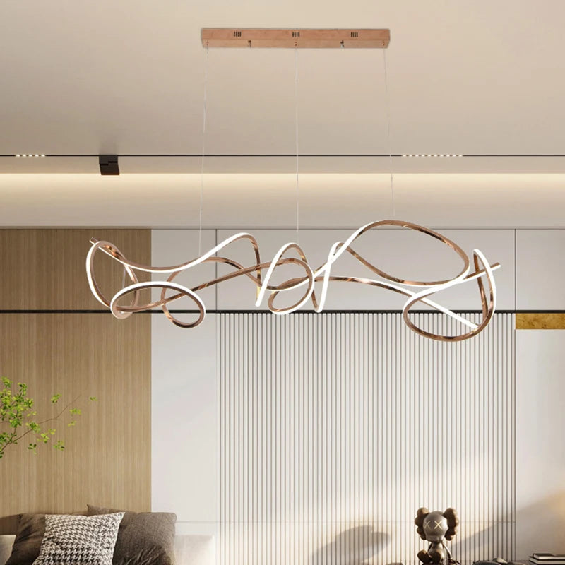 lustre moderne design pour éclairage intérieur élégant et raffiné - vue 3 sur 8