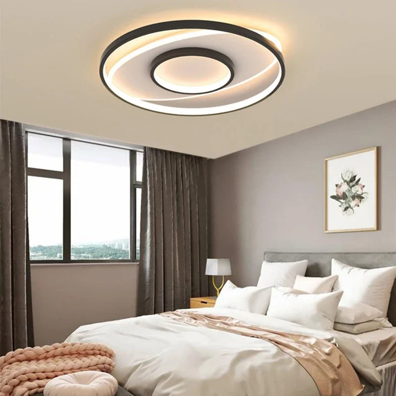 plafonnier led moderne pour décoration d'intérieur élégante et lumineuse - vue 3 sur 8