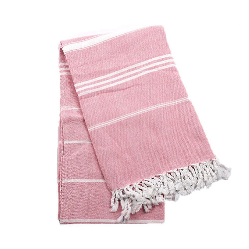 serviette de plage turque coton franges sechage rapide
