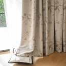 Rideau occultant motifs floraux style chinois chambre salon