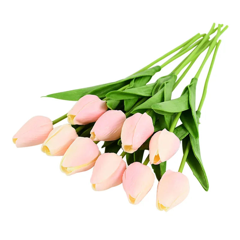 lot de 10 tulipes artificielles pour décoration de mariage et jardin - vue 29 sur 33