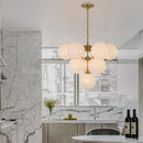 lustre design en cuivre et verre nordique moderne