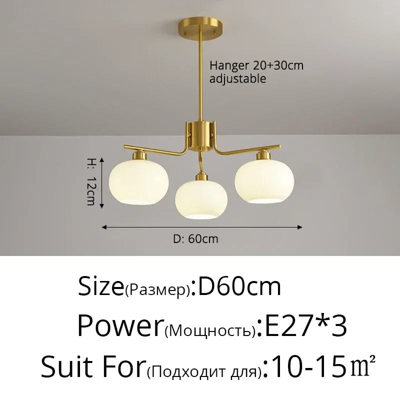 suspension nordique simple style moderne éclairage décoration intérieure - vue 17 sur 19