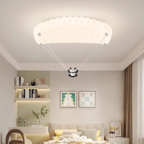 plafonnier panda en forme de parachute pour enfants - vue 2 sur 7