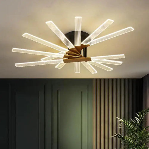 plafonnier led design en acrylique pour intérieur élégant - vue 3 sur 9