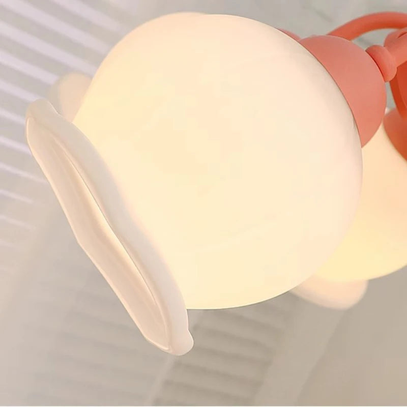 plafonnier style crème pour chambre de princesse et filles - vue 5 sur 9