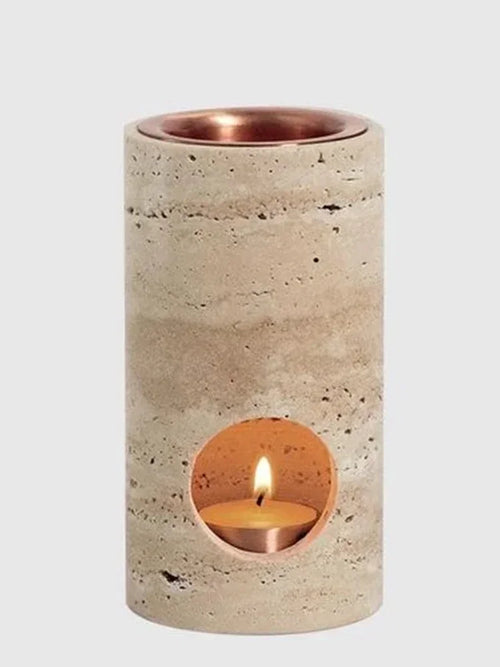 diffuseur d'huiles essentielles cylindrique en pierre personnalisable en gros - vue 5 sur 4