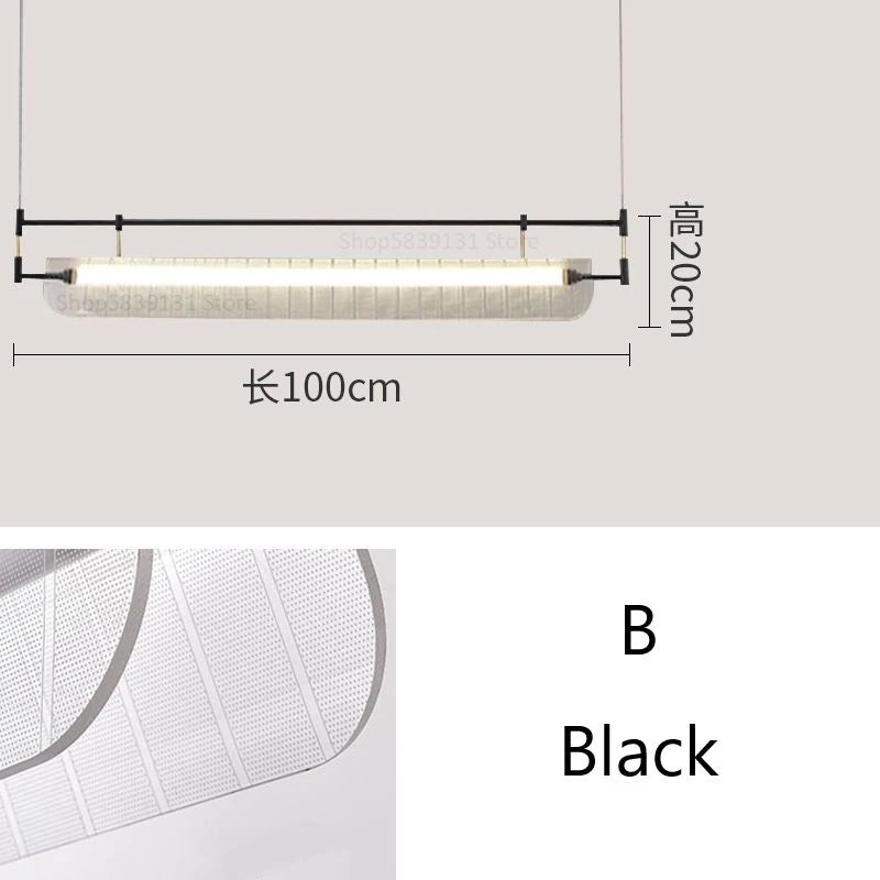 suspension minimalistes italiennes en acrylique led modernes - vue 9 sur 18