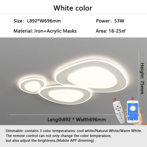 lustre moderne dimmable pour décoration intérieure design élégant - vue 11 sur 11