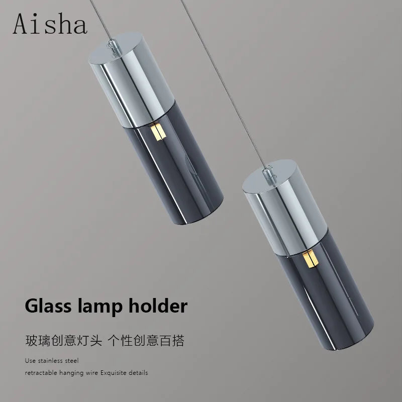 suspension en verre luminaire décoratif pour intérieur moderne - vue 4 sur 10