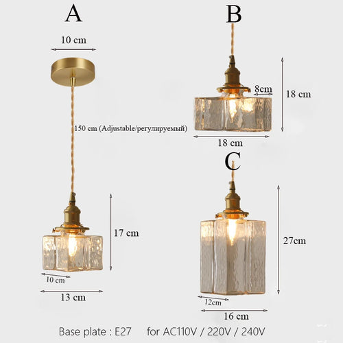 Suspension de luxe japonais en verre minimaliste - vue 6 sur 9