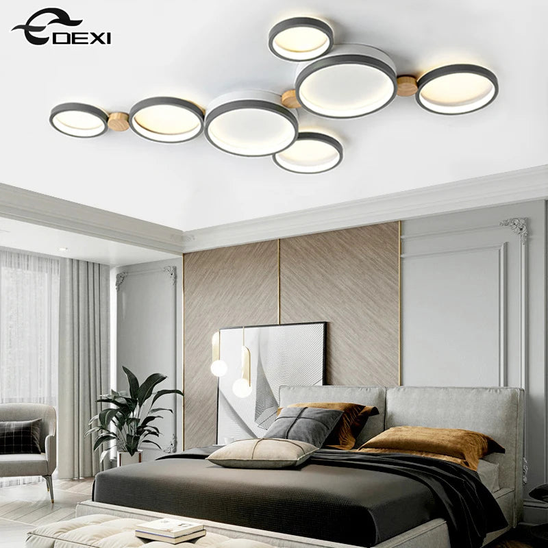 lustre nordique led pour salon café balcon vestiaire - vue 3 sur 25