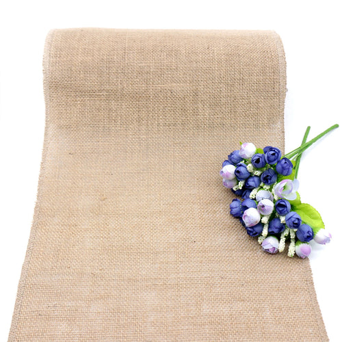 Chemin de table en lin style champetre rustique - vue 7 sur 11