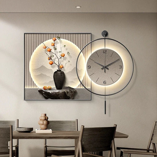 horloge murale au design unique et esthétique pour décoration moderne - vue 3 sur 12