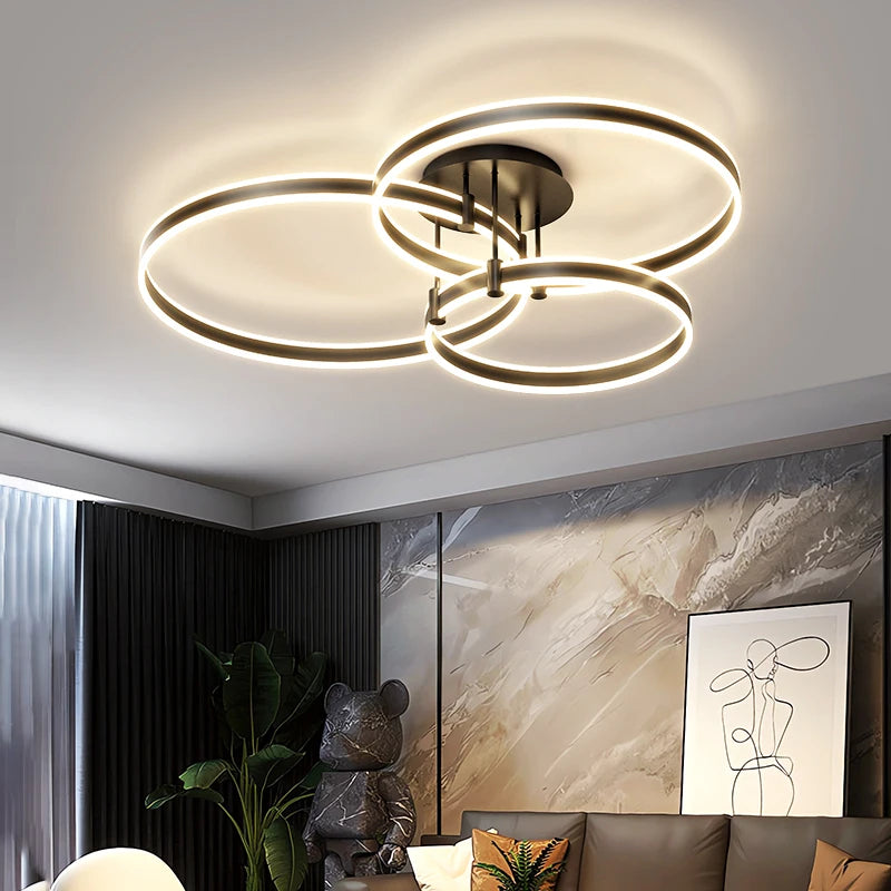 lustre led en acrylique avec lumières haut et bas - vue 3 sur 14