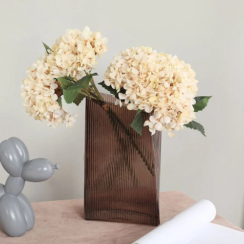 lot de 3 fleurs artificielles d'hortensia pour décoration de mariage - vue 4 sur 12