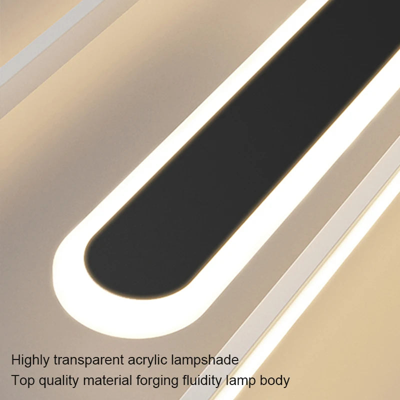 plafonnier LED nordique intérieur déco - vue 5 sur 8