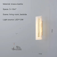 applique murale en marbre éclairage led décoratif pour intérieur moderne