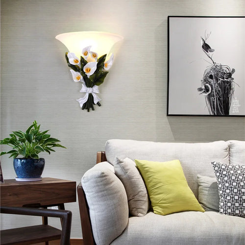 applique murale décorative à fleurs moderne pour intérieur - vue 2 sur 8