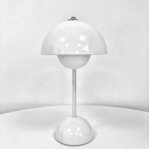 Lampe de table led nordique interrupteur tactile supérieur lampe de table de chargement USB lampe de champignon de bourgeon de fleur lampe de table décorative de table de chevet - vue 9 sur 14