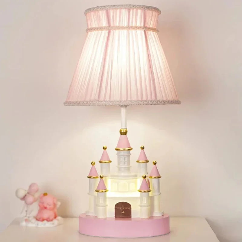 lampe de table moderne château princesse pour chambre enfant - vue 4 sur 8