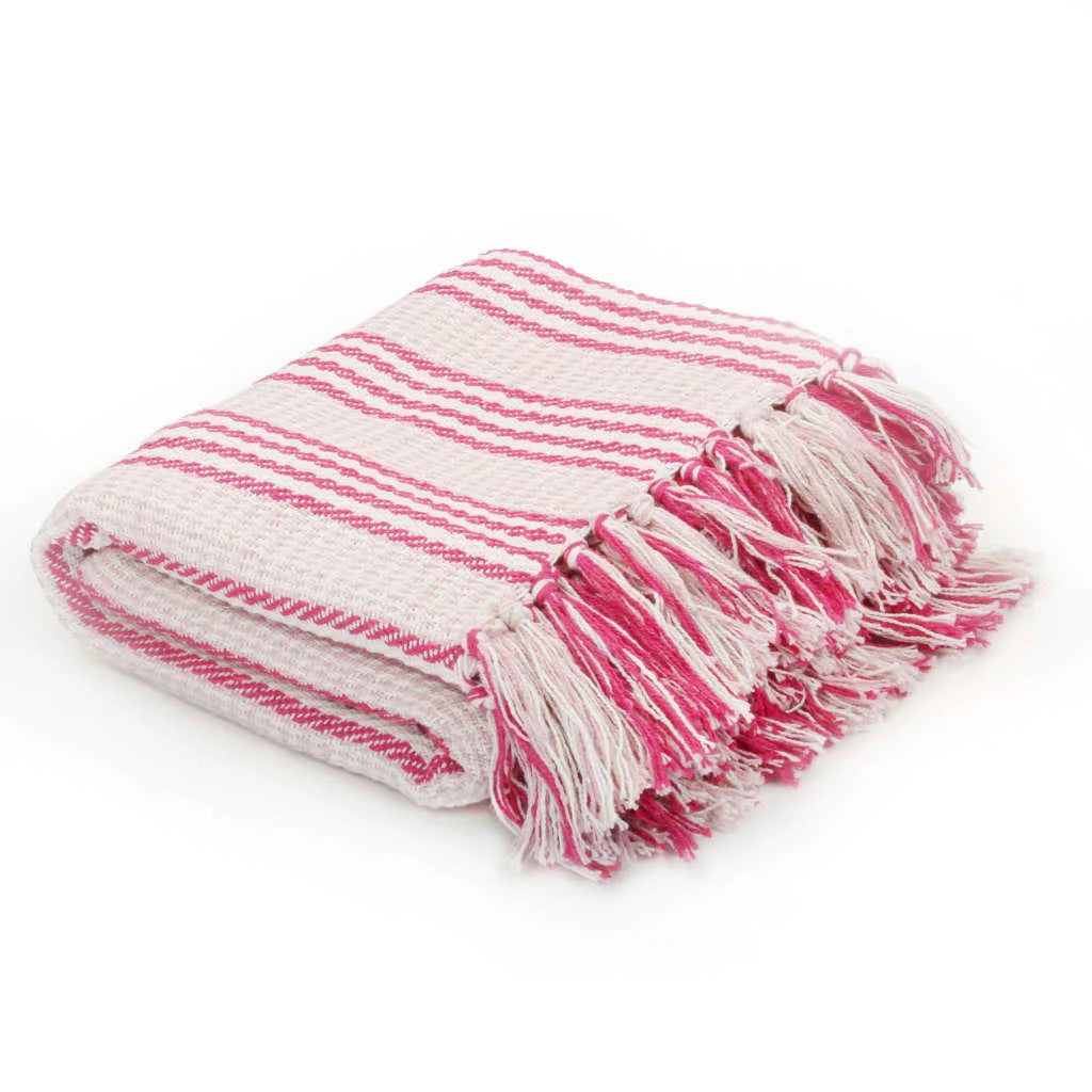 Plaid coton chevrons doux confortable pour salon chambre - vue 12 sur 17