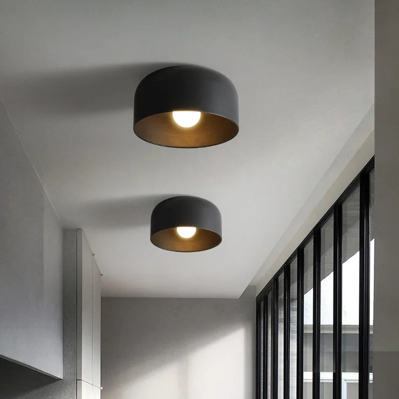 plafonnier led moderne en fer métal pour hôtel et allée - vue 3 sur 8