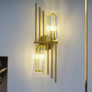 applique murale led post-moderne de luxe en cristal simple