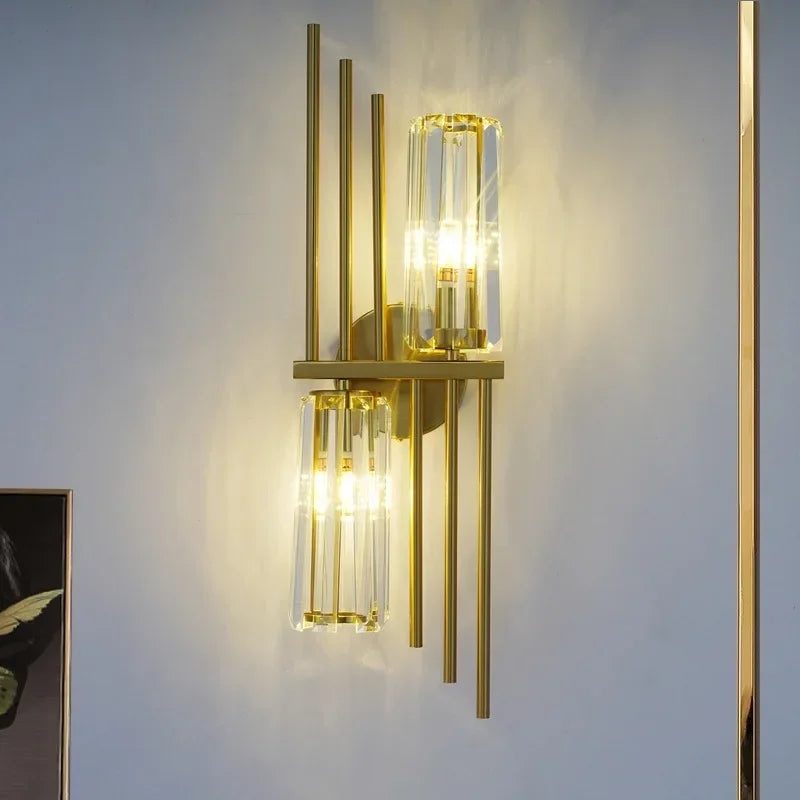 applique murale led post-moderne de luxe en cristal simple - vue 6 sur 13