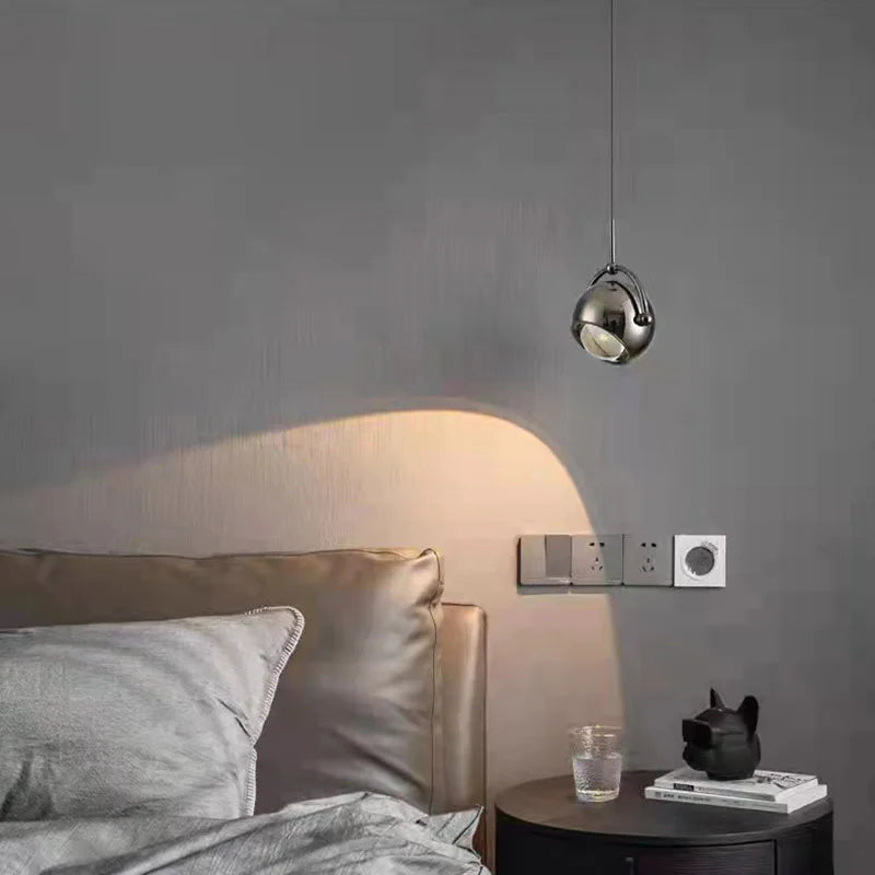 suspension led rotative avec fil métallique réglable - vue 4 sur 9