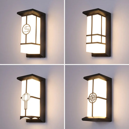 applique murale extérieure étanche abs pour éclairage de jardin - vue 2 sur 15