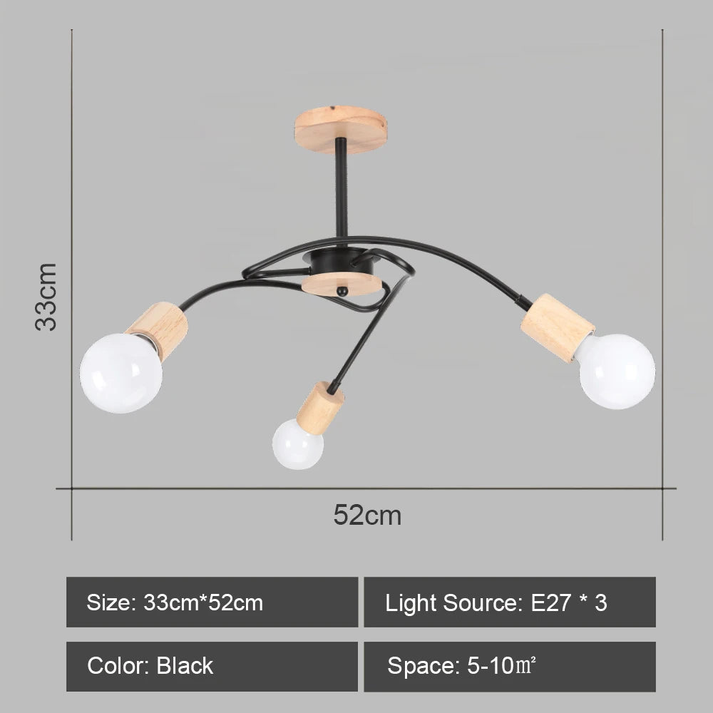 lustre sputnik moderne style industriel pour intérieur élégant - vue 7 sur 19