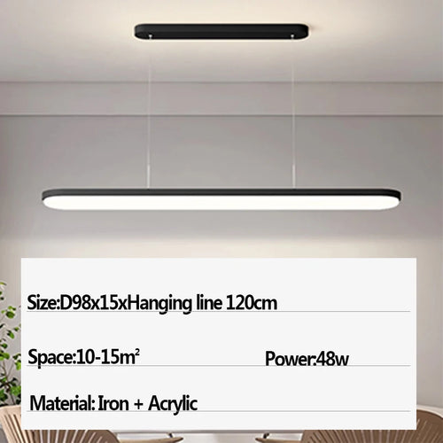 plafonnier moderne à leds pour éclairage intérieur suspendu - vue 9 sur 16