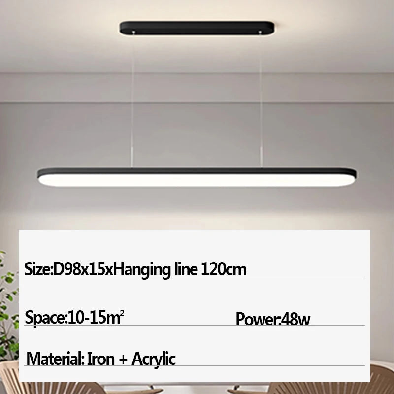 plafonnier moderne à leds pour éclairage intérieur suspendu - vue 8 sur 16
