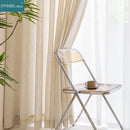 Voilage rideau style lin moderne pour salon chambre