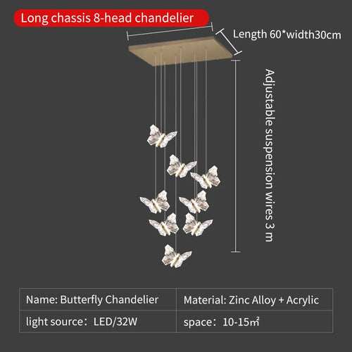 suspension en cristal nordique avec éclairage moderne décoratif - vue 16 sur 18