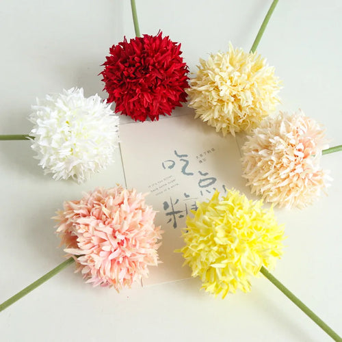fleurs artificielles chrysanthème pour mariage et décoration festive - vue 4 sur 12