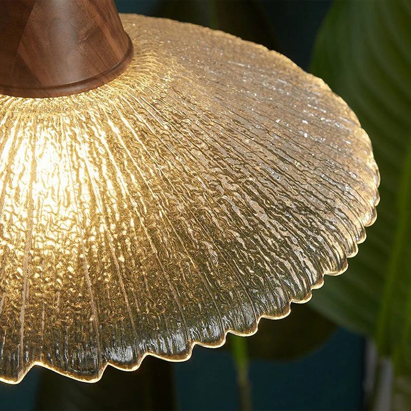 lustre suspension en laiton et verre pour décoration intérieure - vue 5 sur 8