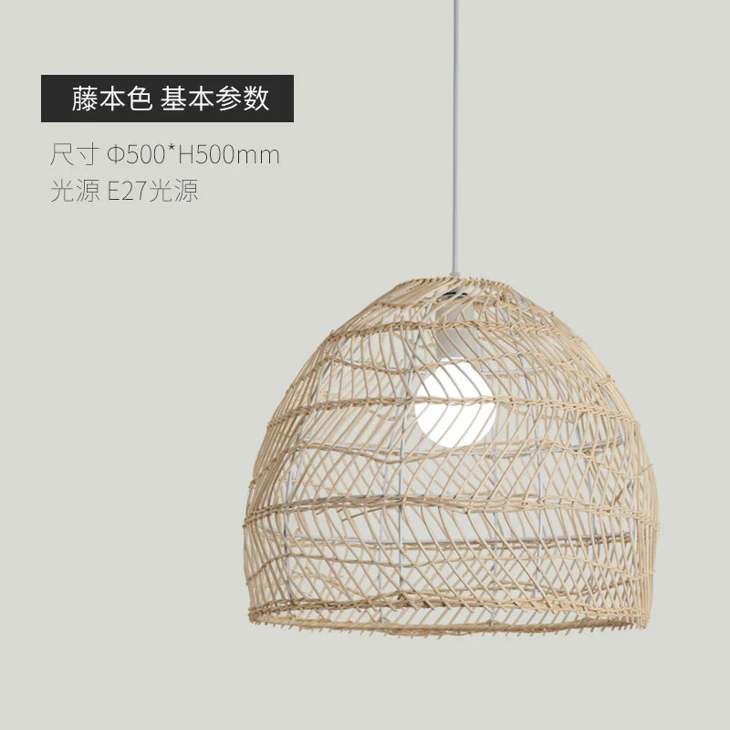 suspension en rotin naturel pour décoration intérieure élégante - vue 9 sur 14