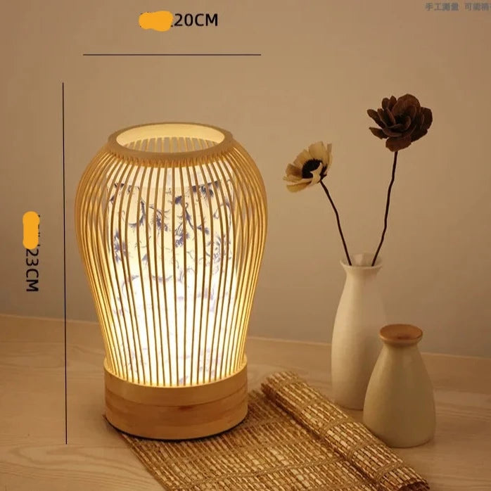 Lampe de Table japonaise Tatami Club Zen - vue 7 sur 13
