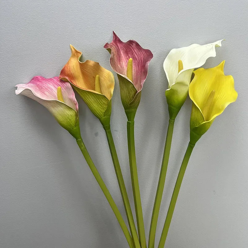 lot de 4 lys calla artificiels pour décoration de mariage - vue 5 sur 11